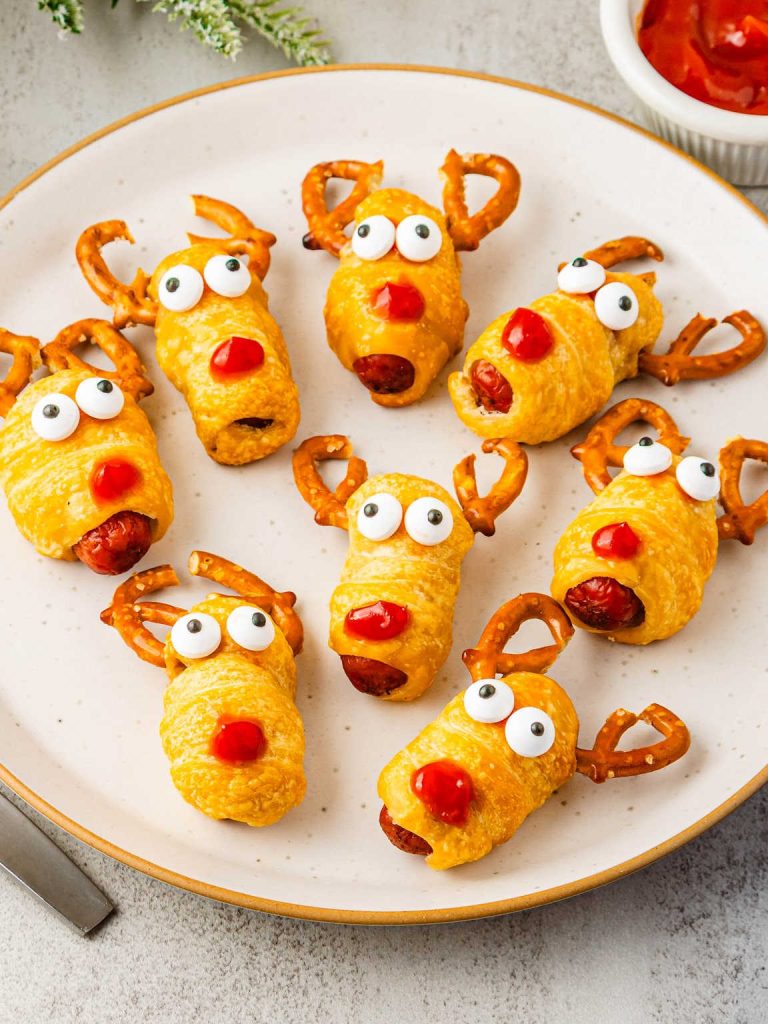 Reindeer pigs in a blanket