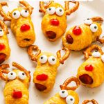 Reindeer pigs in a blanket pin