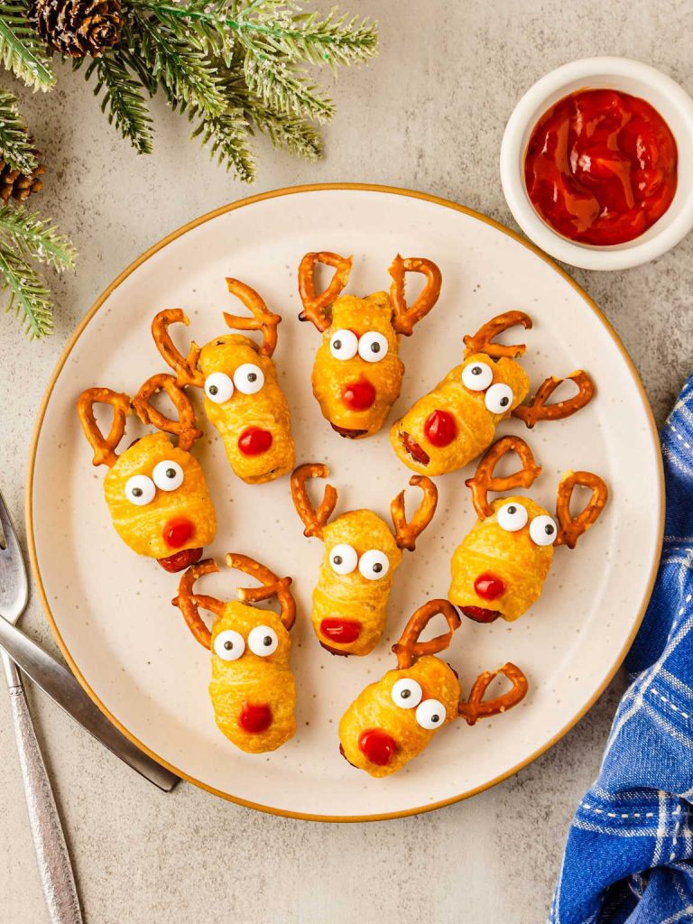 Reindeer pigs in a blanket