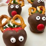 Reindeer strawberries pin