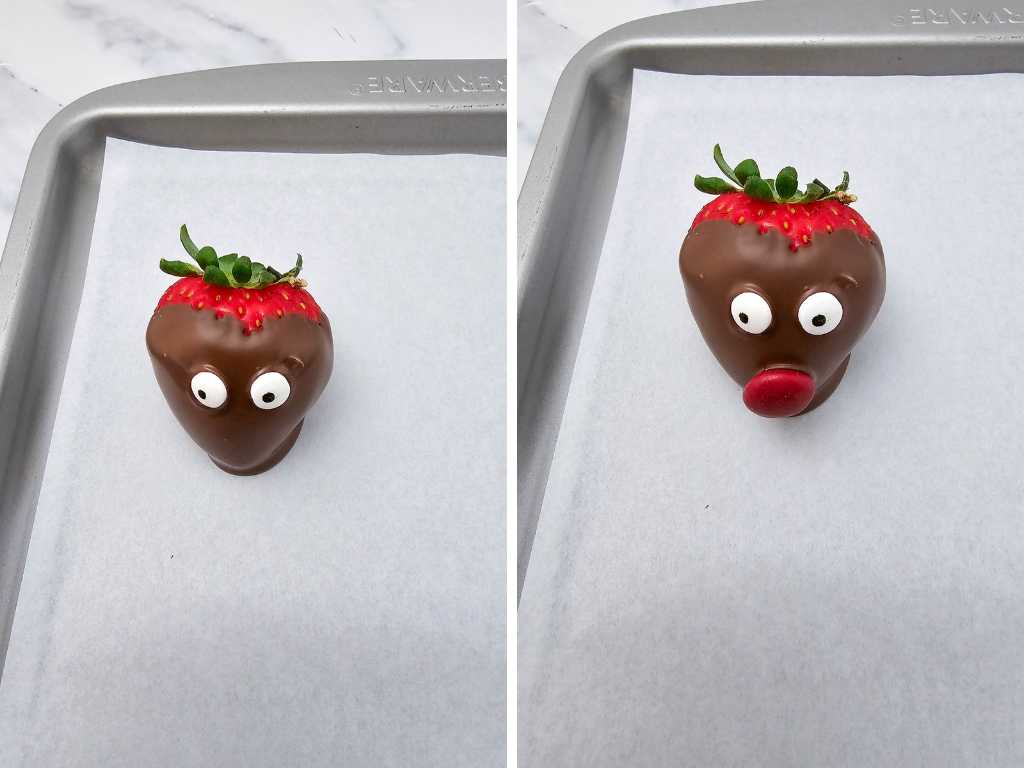 Reindeer strawberries process 6