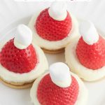 Santa hat mini cheesecakes pin