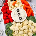 Snowman Veggie Platter pin