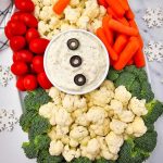 Snowman Veggie Platter pin