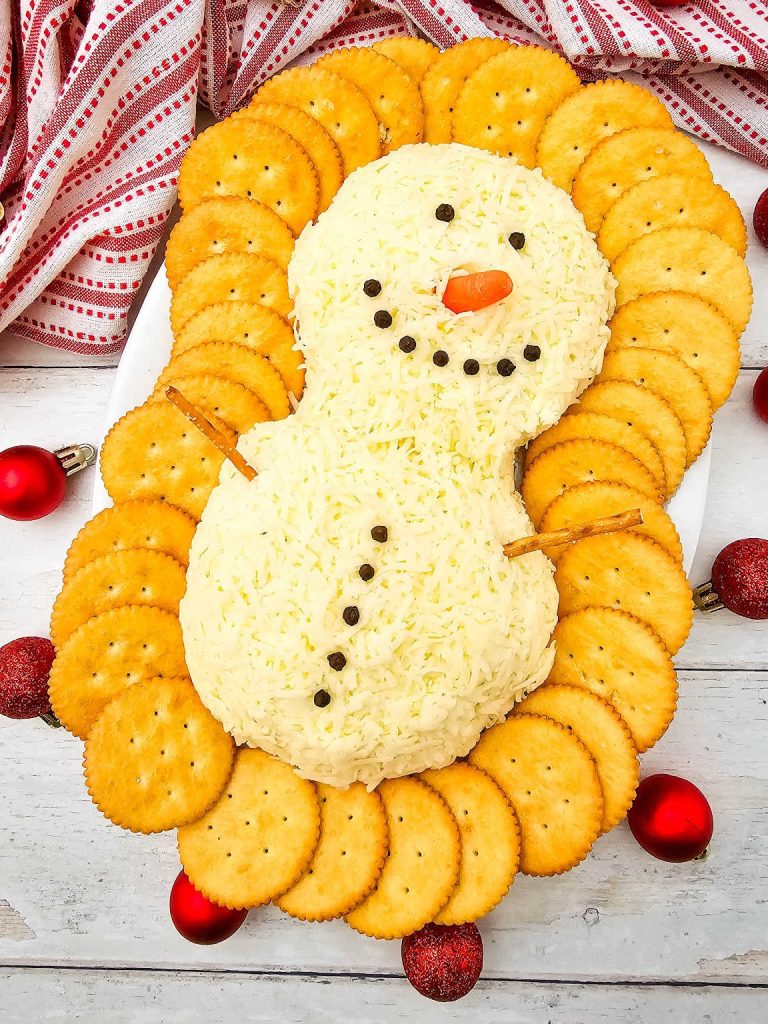 Snowman cheeseball