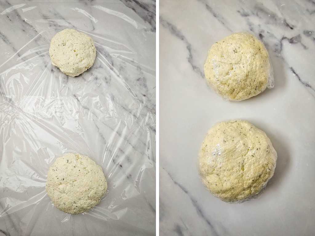 Snowman cheeseball process 5