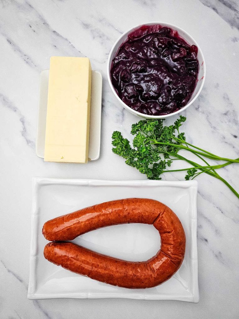 Cranberry cheese sausage skewers ingredients