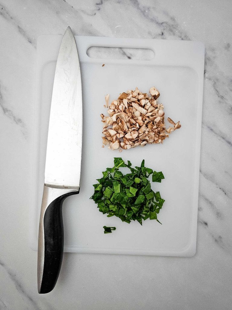 Mushroom spinach phyllo cups process 3