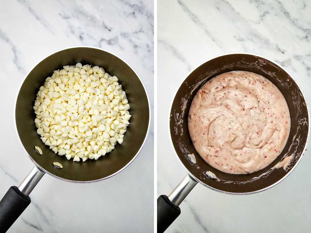 Strawberry fudge process 3