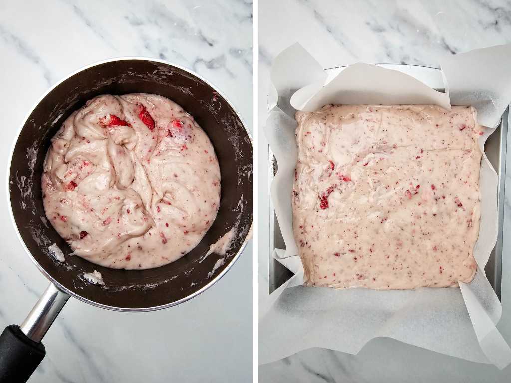 Strawberry fudge process 4