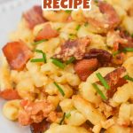 Baked bacon mac and cheese pin
