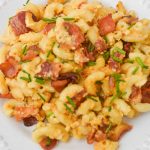Baked bacon mac and cheese pin