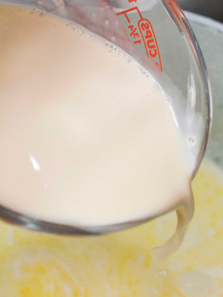 Baked bacon mac and cheese process 5