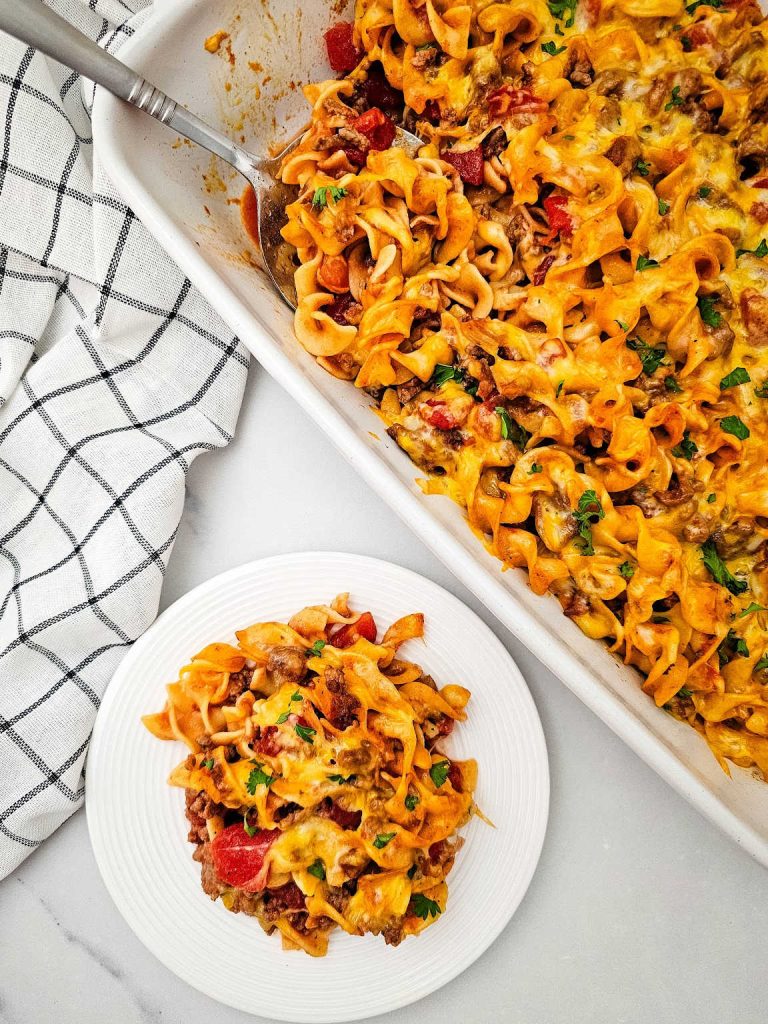 Beef noodle casserole