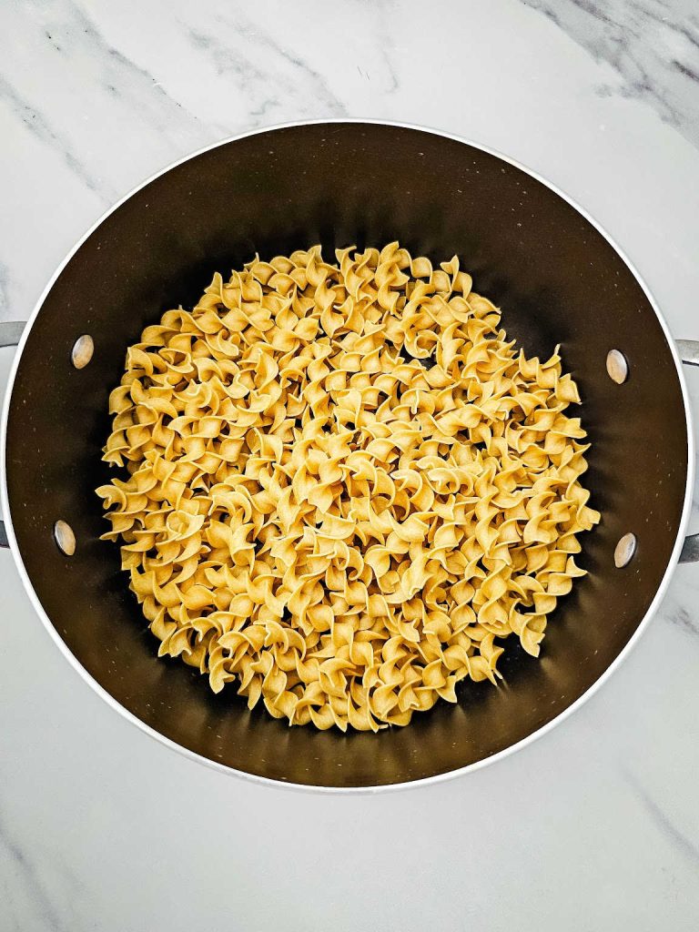 Beef noodle casserole process 3