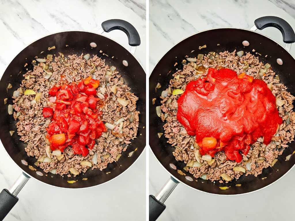 Beef noodle casserole process 5