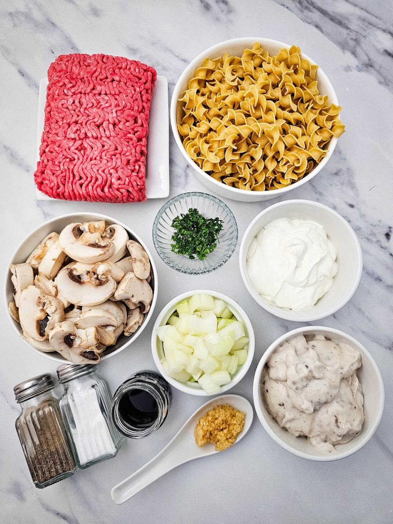 Beef stroganoff casserole ingredients