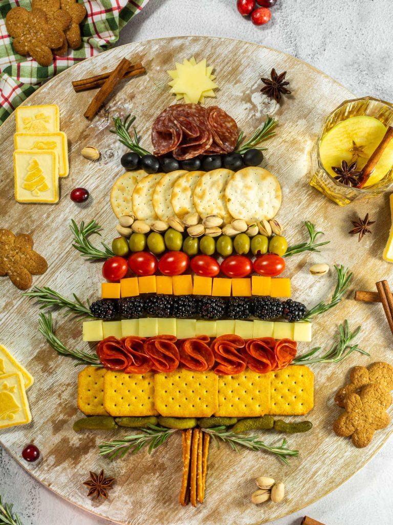 Christmas tree charcuterie board