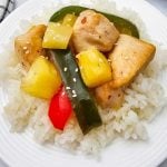 Sheet pan pineapple chicken pin