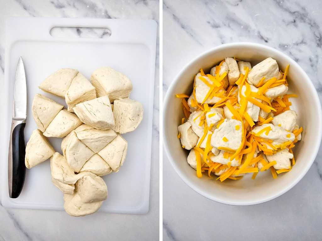 Sloppy Joe casserole with biscuits process 4