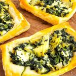 Spinach artichoke puff pastry pin