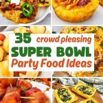 Super Bowl party food ideas pin