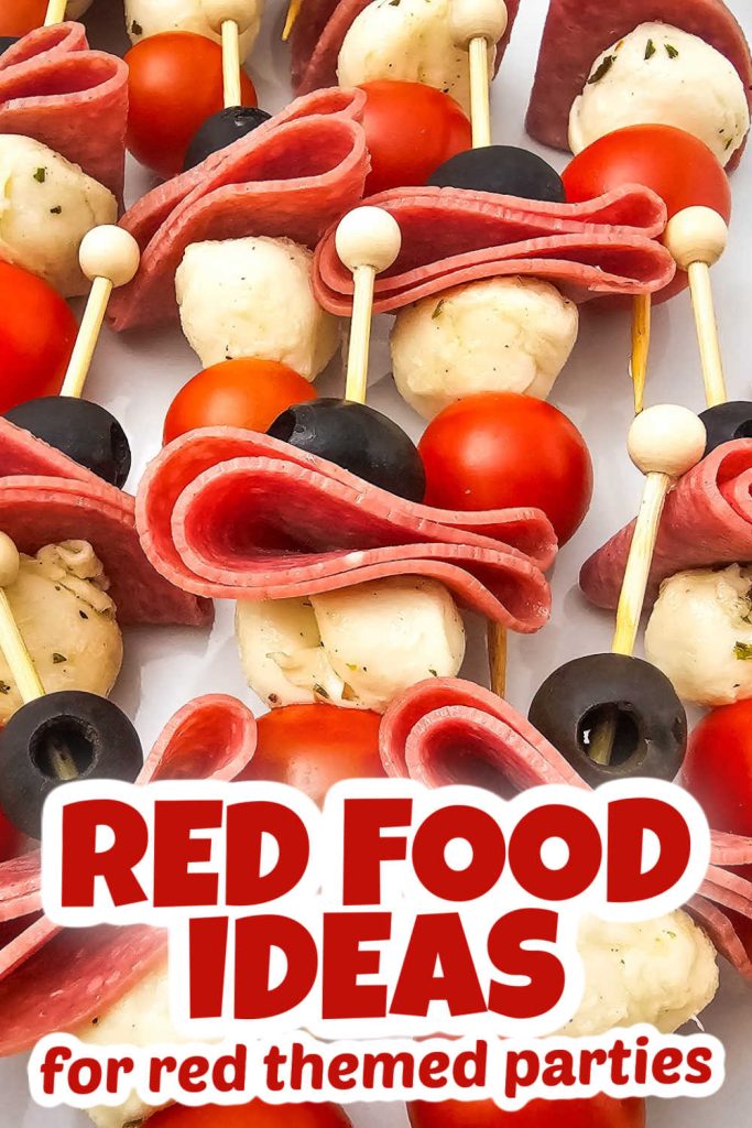 Antipasto Skewers Red themed food