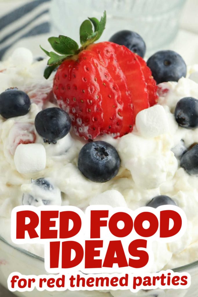 Berry Cheesecake Fluff Red food ideas