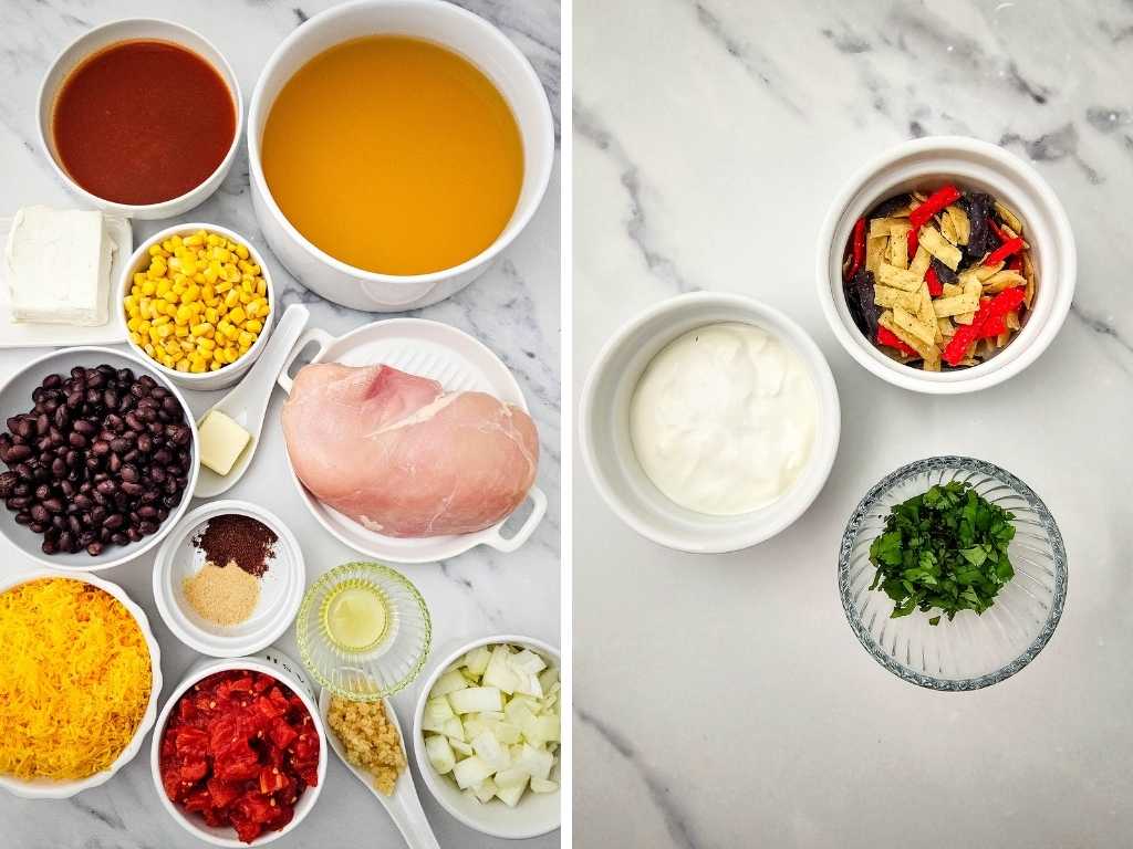 Chicken enchilada soup ingredients