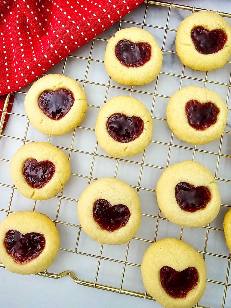 Heart jelly cookies