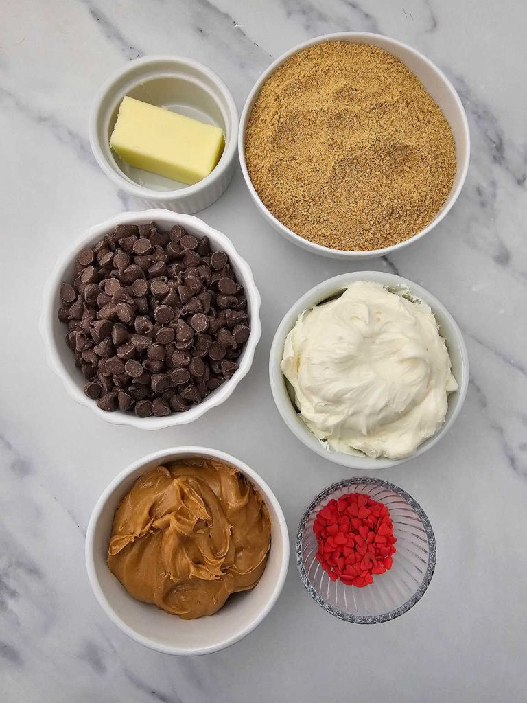 Heart peanut butter bon bons ingredents