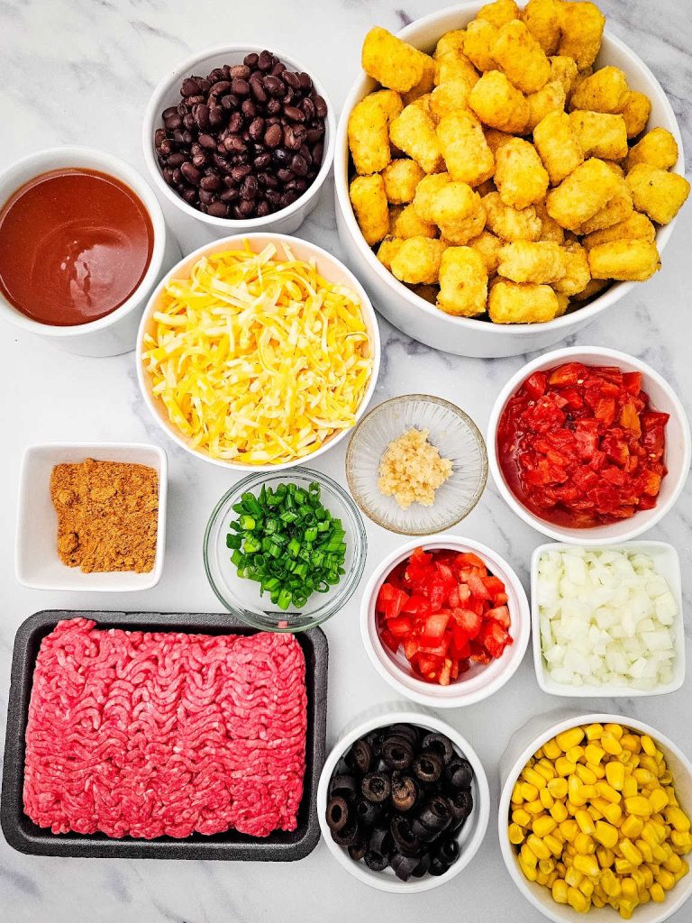 Mexican tater tot casserole ingredients