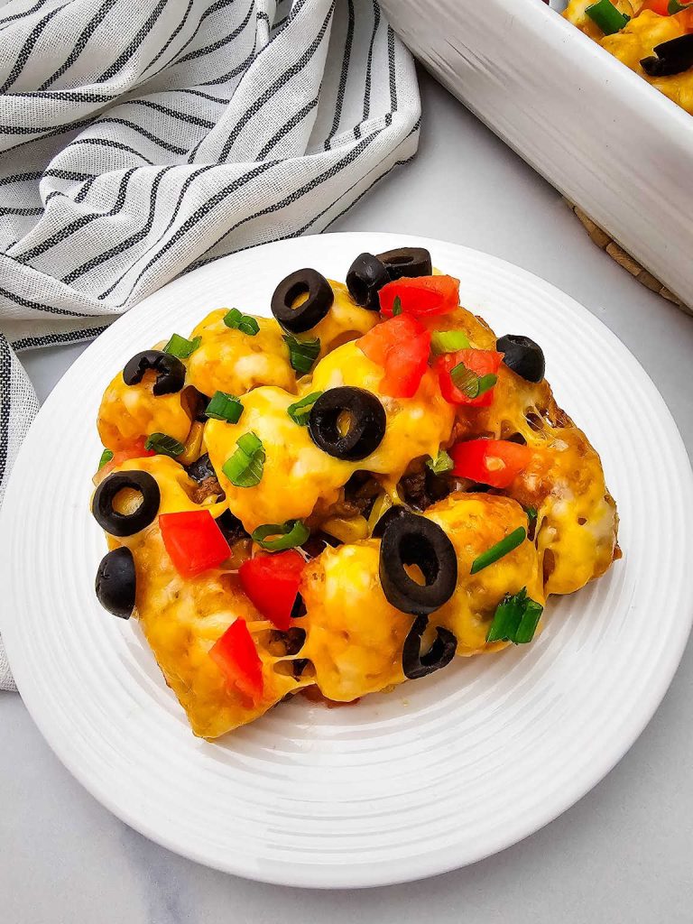 Mexican tater tot casserole