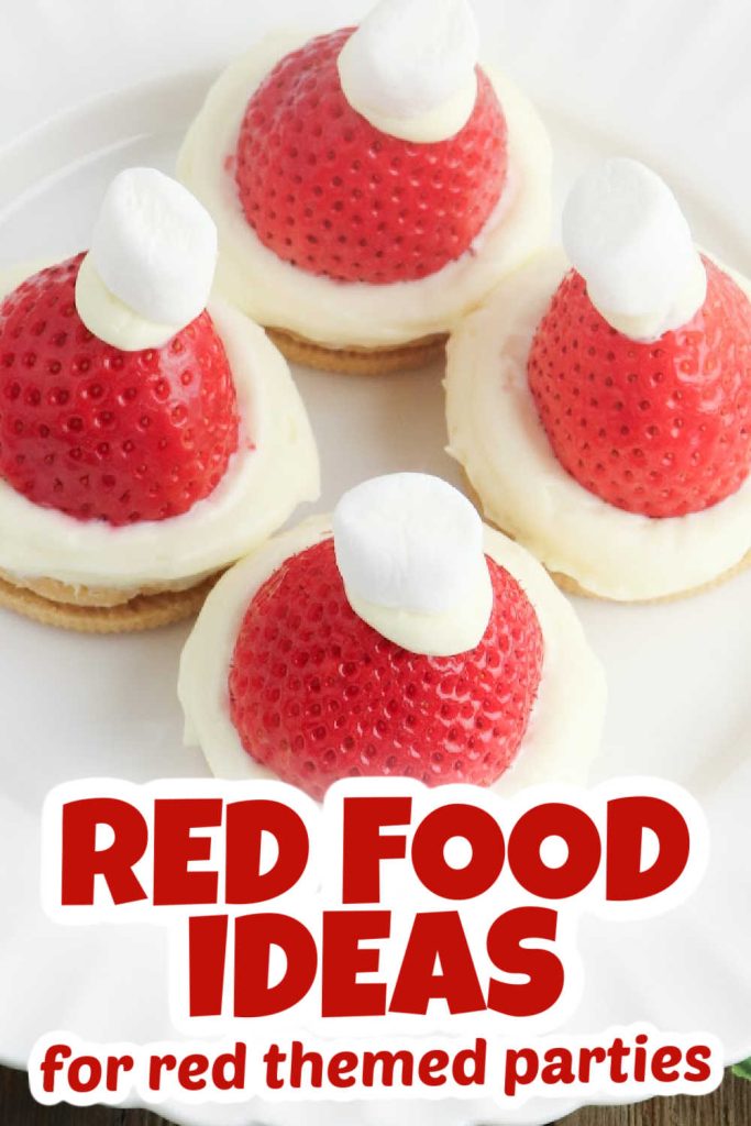 Santa Hat Mini Cheesecakes Christmas Red food