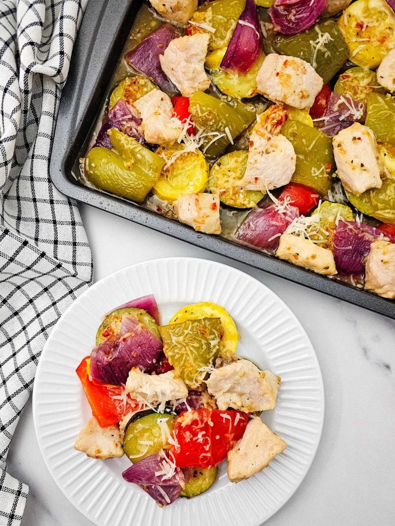 Sheet pan Italian chicken and veggies