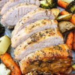 Sheet pan pork tenderloin dinner pin