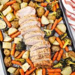 Sheet pan pork tenderloin dinner pin