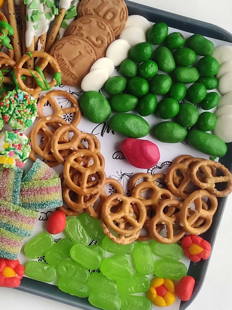 St Patrick’s Day dessert charcuterie board