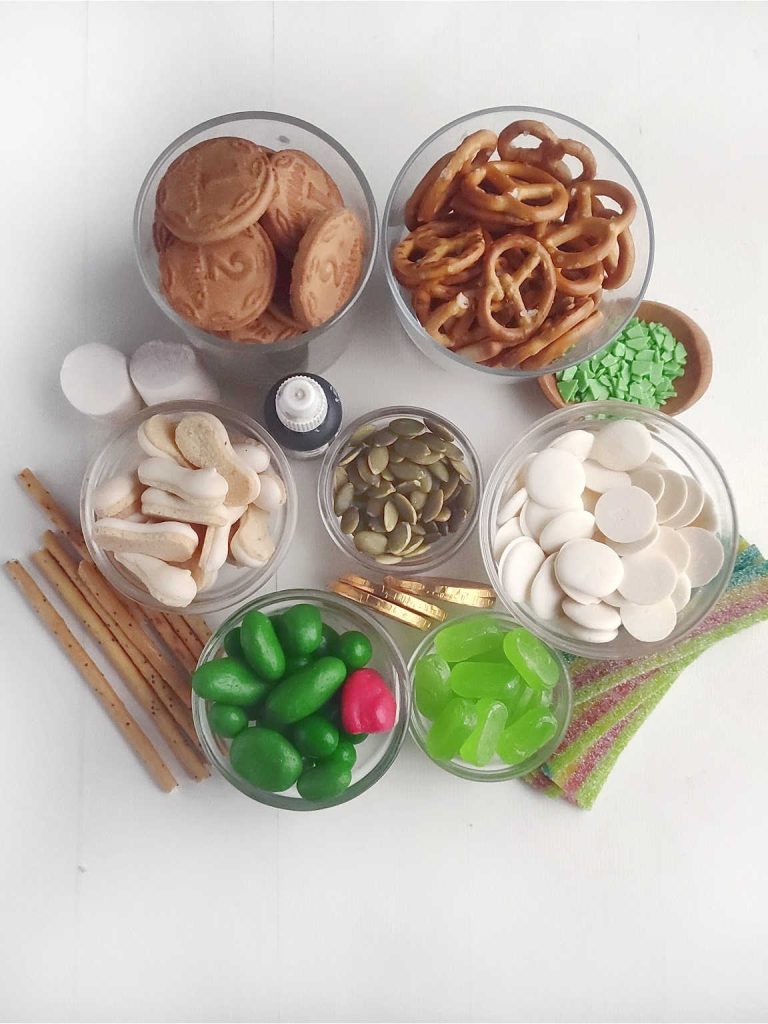 St Patrick’s Day dessert charcuterie board ingredients