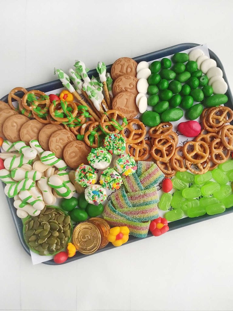 St Patrick’s Day dessert charcuterie board process 4