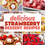 Strawberry dessert recipes pin
