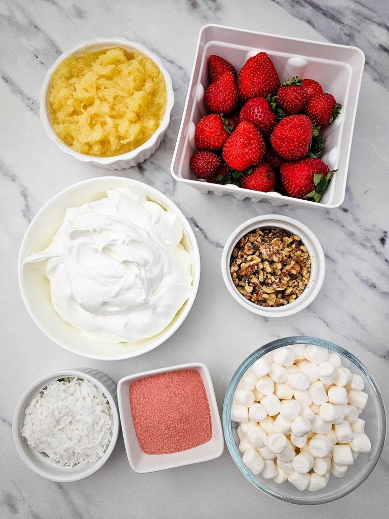 Strawberry fluff salad ingredients