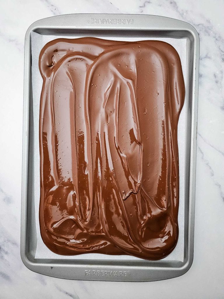 Valentine’s chocolate bark process 3