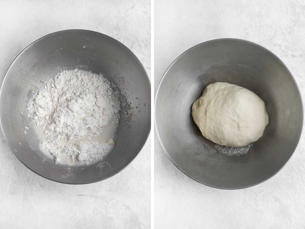 Valentine’s heart shaped donuts process 1