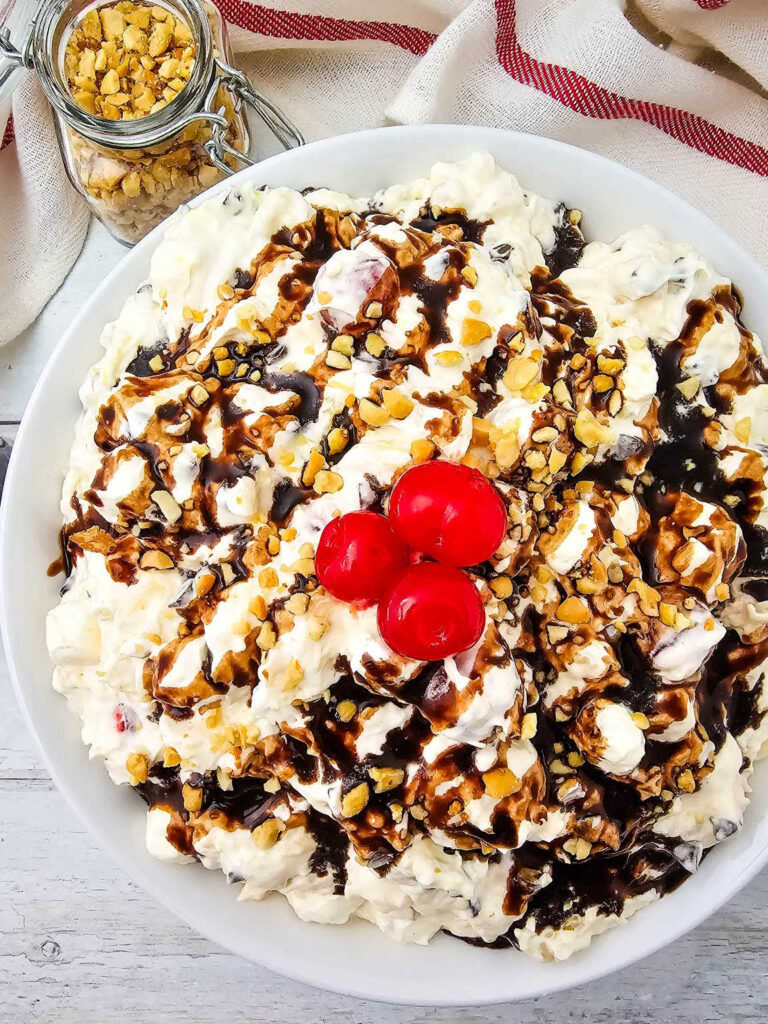 Banana split fluff salad