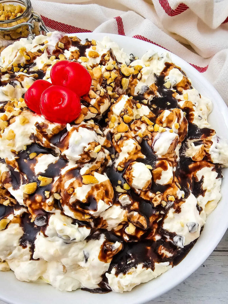 Banana split fluff salad