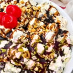 Banana split fluff salad pin