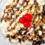 Banana split fluff salad pin