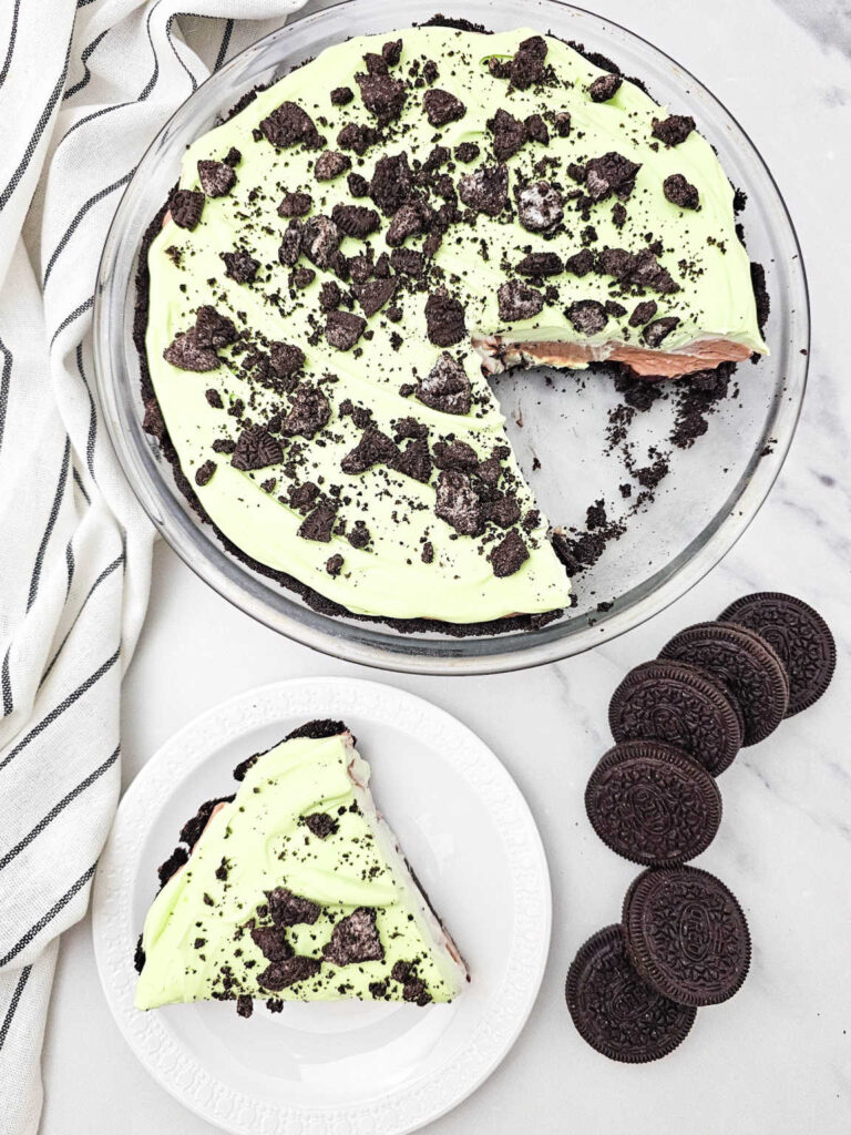 Chocolate Mint Oreo Pie
