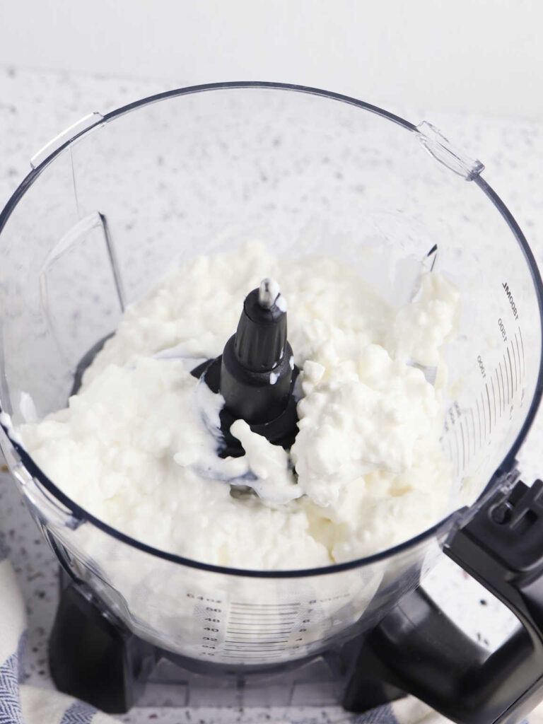 Everything Bagel Cottage Cheese Dip process 1